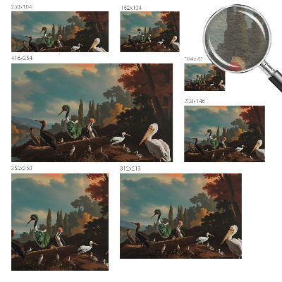 Tapeta fotograficzna fizelinowa Ptaki malownicze