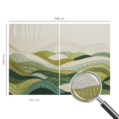 Fototapeta fizelinowa do sypialni Fototapeta fizelinowa do sypialni Tkaninowe wzgórza