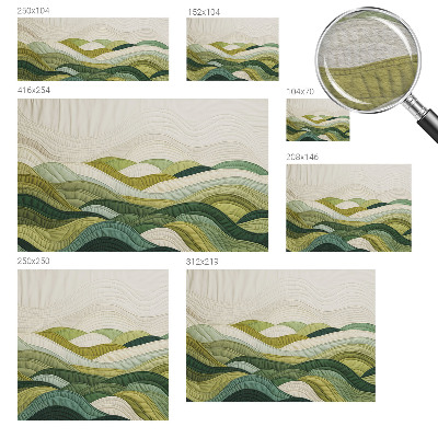 Fototapeta fizelinowa do sypialni Fototapeta fizelinowa do sypialni Tkaninowe wzgórza