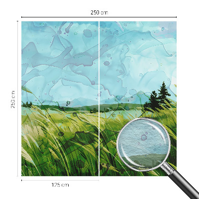 Tapeta fotograficzna Zielone pejzaże