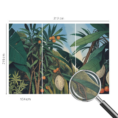 Fototapeta fizelinowa z nadrukiem Tropikalna dżungla