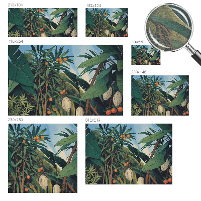 Fototapeta fizelinowa z nadrukiem Tropikalna dżungla