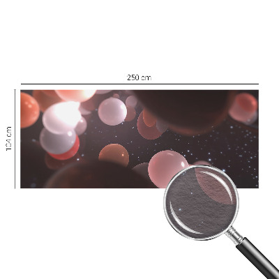 Nowoczesna fototapeta do salonu Kosmiczne kule