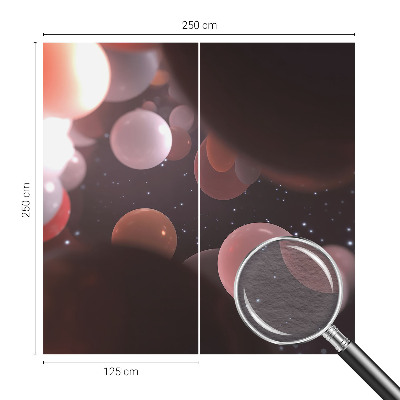 Nowoczesna fototapeta do salonu Kosmiczne kule