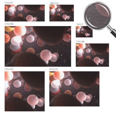 Nowoczesna fototapeta do salonu Kosmiczne kule