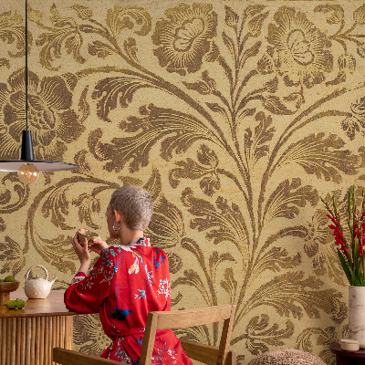 Nowoczesna fototapeta do salonu Nowoczesna fototapeta do salonu Kwiecisty wzór