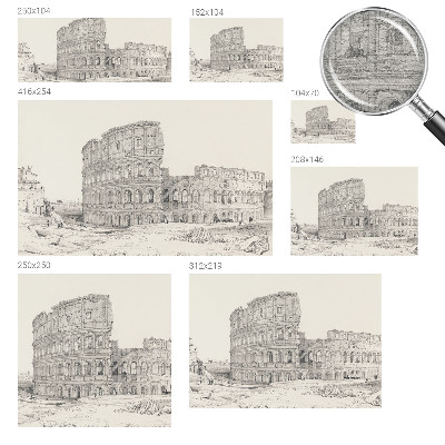 Dekoracyjna fototapeta na ścianę z motywem starożytnych ruin