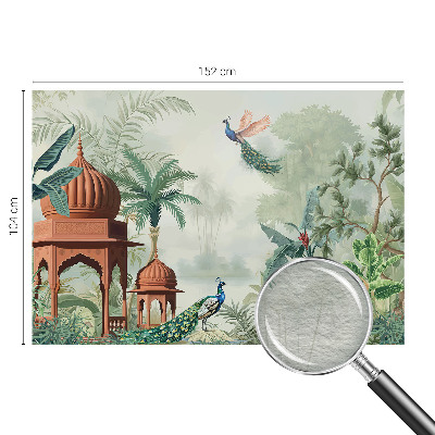 Fototapeta fizelinowa do sypialni Pawie ogrody