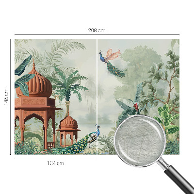 Fototapeta fizelinowa do sypialni Pawie ogrody