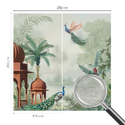 Fototapeta fizelinowa do sypialni Pawie ogrody