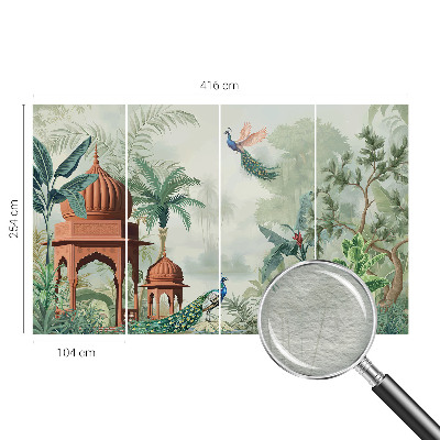 Fototapeta fizelinowa do sypialni Pawie ogrody