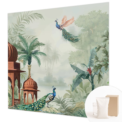 Fototapeta fizelinowa do sypialni Pawie ogrody