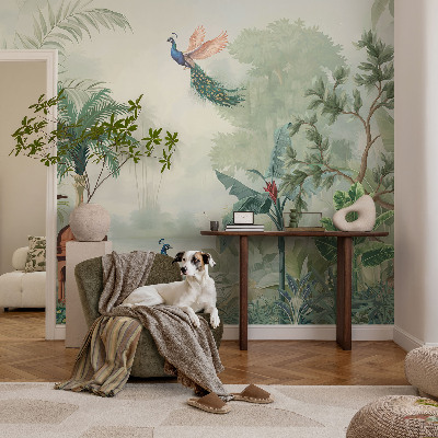 Fototapeta fizelinowa do sypialni Pawie ogrody