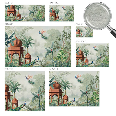 Fototapeta fizelinowa do sypialni Pawie ogrody