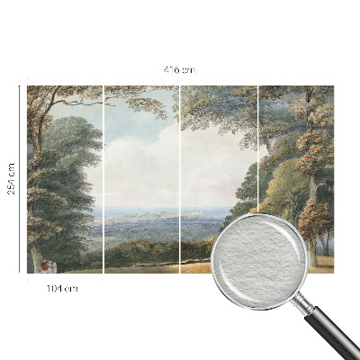 Fototapeta na ścianę Zalesiony krajobraz