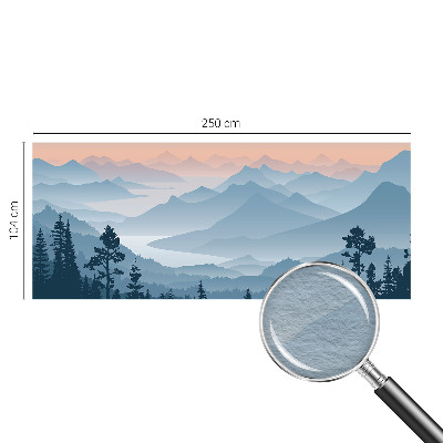 Nowoczesna fototapeta do salonu z motywem górskiej panoramy