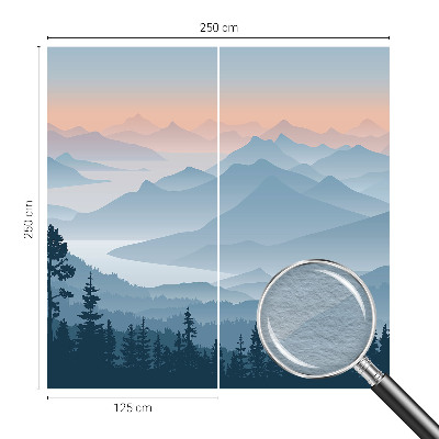 Nowoczesna fototapeta do salonu Górska panorama