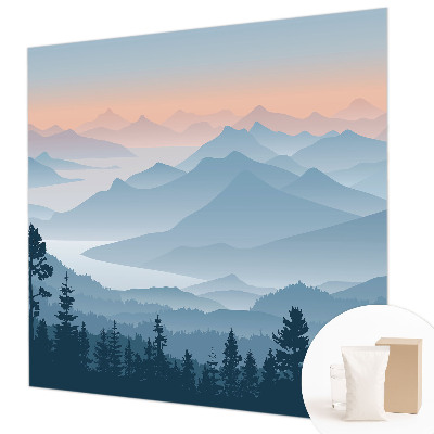 Nowoczesna fototapeta do salonu Górska panorama
