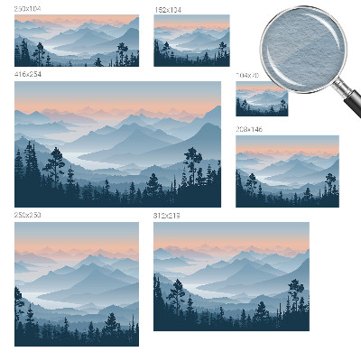 Nowoczesna fototapeta do salonu Górska panorama