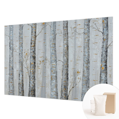 Tapeta fotograficzna fizelinowa Brzozowe drzewa