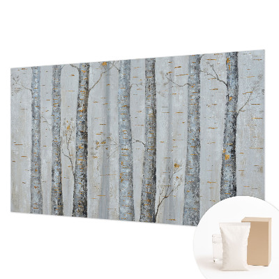 Tapeta fotograficzna fizelinowa Brzozowe drzewa