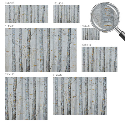 Tapeta fotograficzna fizelinowa Brzozowe drzewa