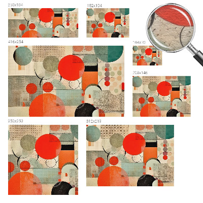 Nowoczesna fototapeta do salonu Kolorowa abstrakcja