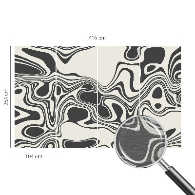 Fototapeta fizelinowa do sypialni Fototapeta fizelinowa do sypialni Dynamiczne linie