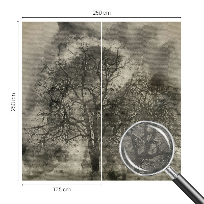 Tapeta fotograficzna fizelinowa z motywem tajemniczych drzew