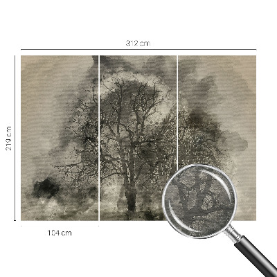 Tapeta fotograficzna fizelinowa z motywem tajemniczych drzew