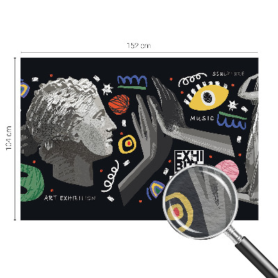 Dekoracyjna fototapeta na ścianę Kolorowa wystawa