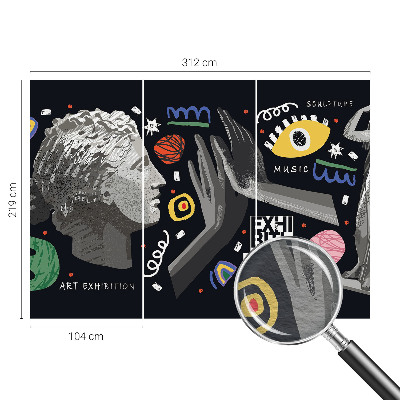 Dekoracyjna fototapeta na ścianę Kolorowa wystawa