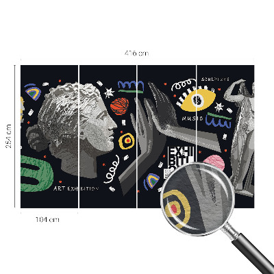 Dekoracyjna fototapeta na ścianę Kolorowa wystawa