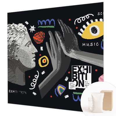 Dekoracyjna fototapeta na ścianę Kolorowa wystawa