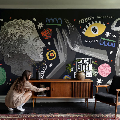 Dekoracyjna fototapeta na ścianę Kolorowa wystawa