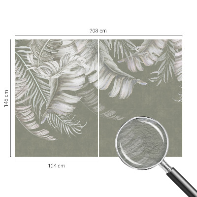 Fototapeta fizelinowa do sypialni Delikatne liście