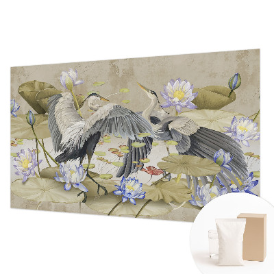 Tapeta fotograficzna Ptaki i lilie