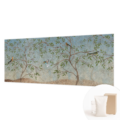 Fototapeta fizelinowa z nadrukiem Ptaki na drzewach