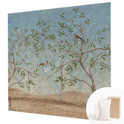 Fototapeta fizelinowa z nadrukiem Ptaki na drzewach