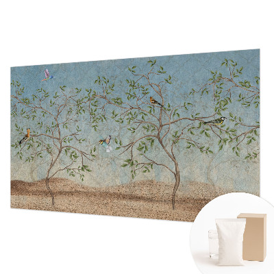 Fototapeta fizelinowa z nadrukiem Ptaki na drzewach