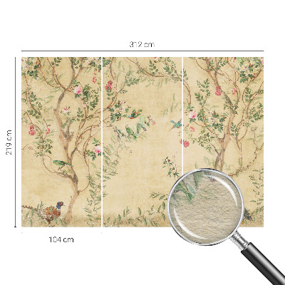 Fototapeta fizelinowa z nadrukiem Fototapeta fizelinowa z nadrukiem Kwiatowe akcenty