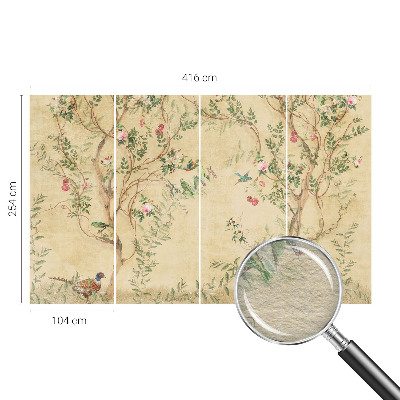 Fototapeta fizelinowa z nadrukiem Fototapeta fizelinowa z nadrukiem Kwiatowe akcenty