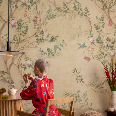 Fototapeta fizelinowa z nadrukiem Fototapeta fizelinowa z nadrukiem Kwiatowe akcenty