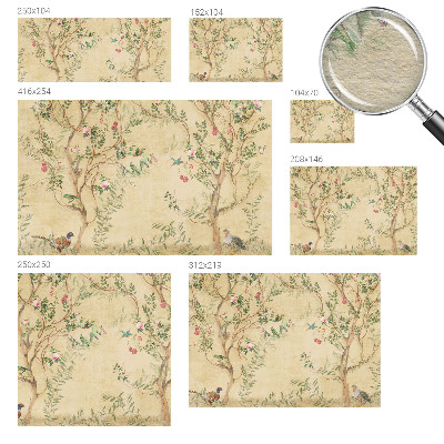 Fototapeta fizelinowa z nadrukiem Fototapeta fizelinowa z nadrukiem Kwiatowe akcenty