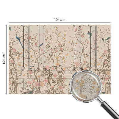 Tapeta fotograficzna Ptaki i kwiaty