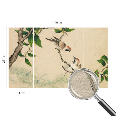 Fototapeta fizelinowa do sypialni Klasyczny duet