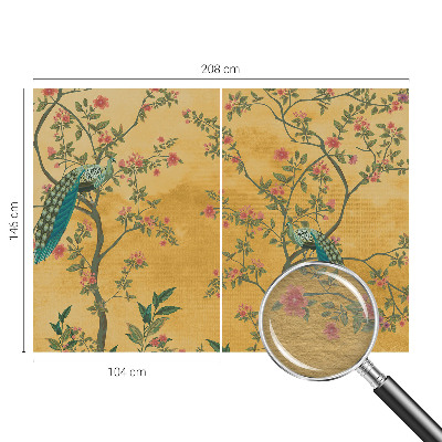 Dekoracyjna fototapeta na ścianę Pawie drzewa