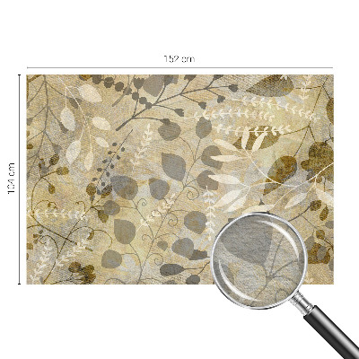 Fototapeta fizelinowa z nadrukiem Liście gałązki