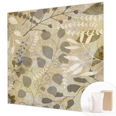 Fototapeta fizelinowa z nadrukiem Liście gałązki