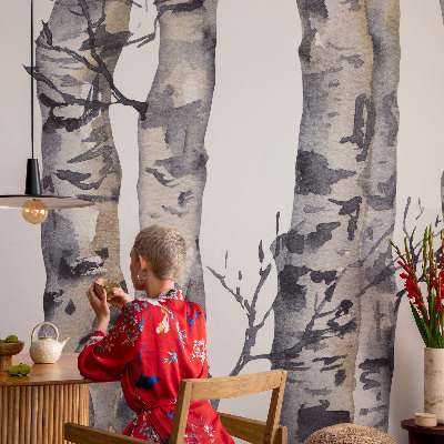 Fototapeta fizelinowa do sypialni Fototapeta fizelinowa do sypialni Osikowy las